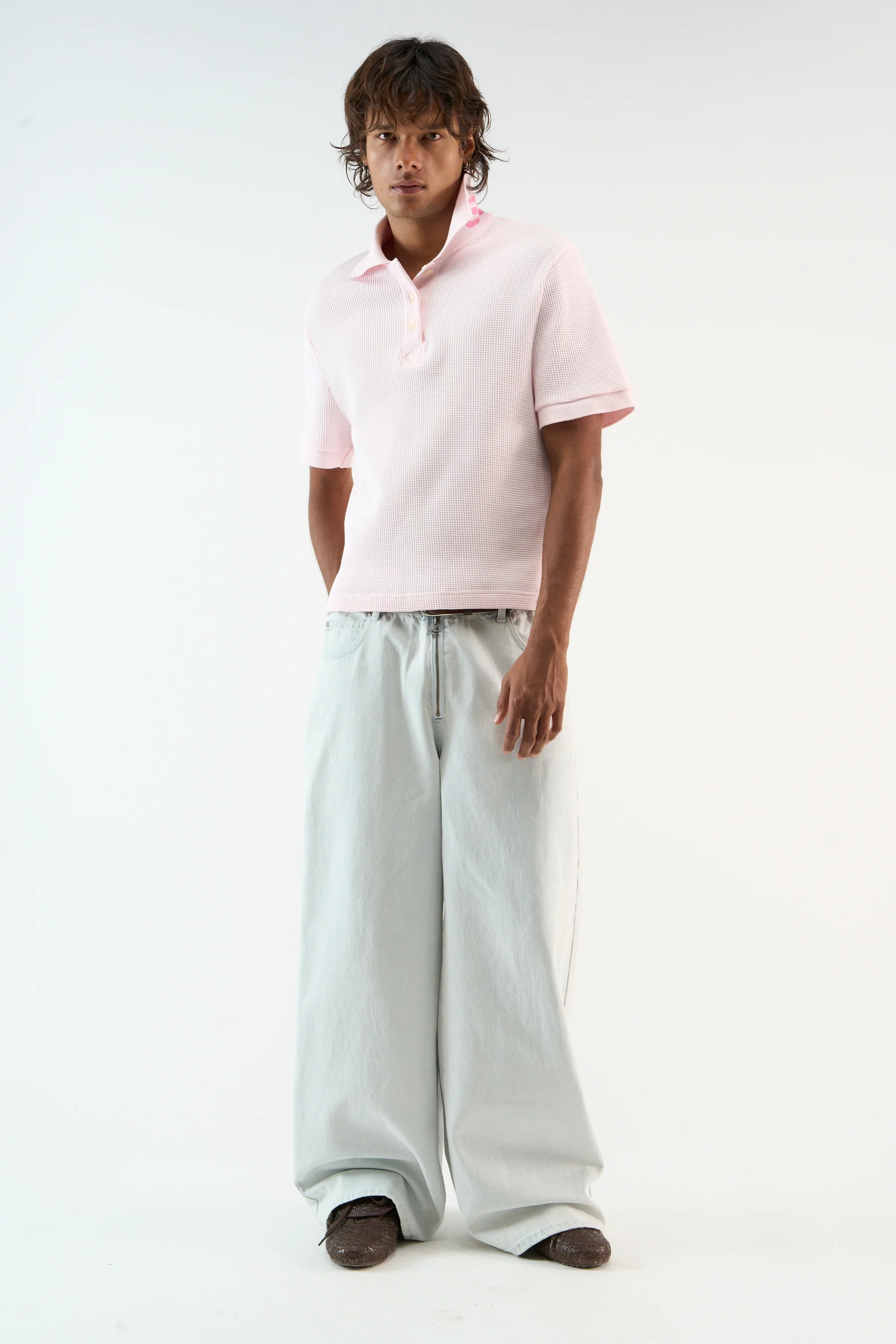Waffle Pink Polo - Image 4