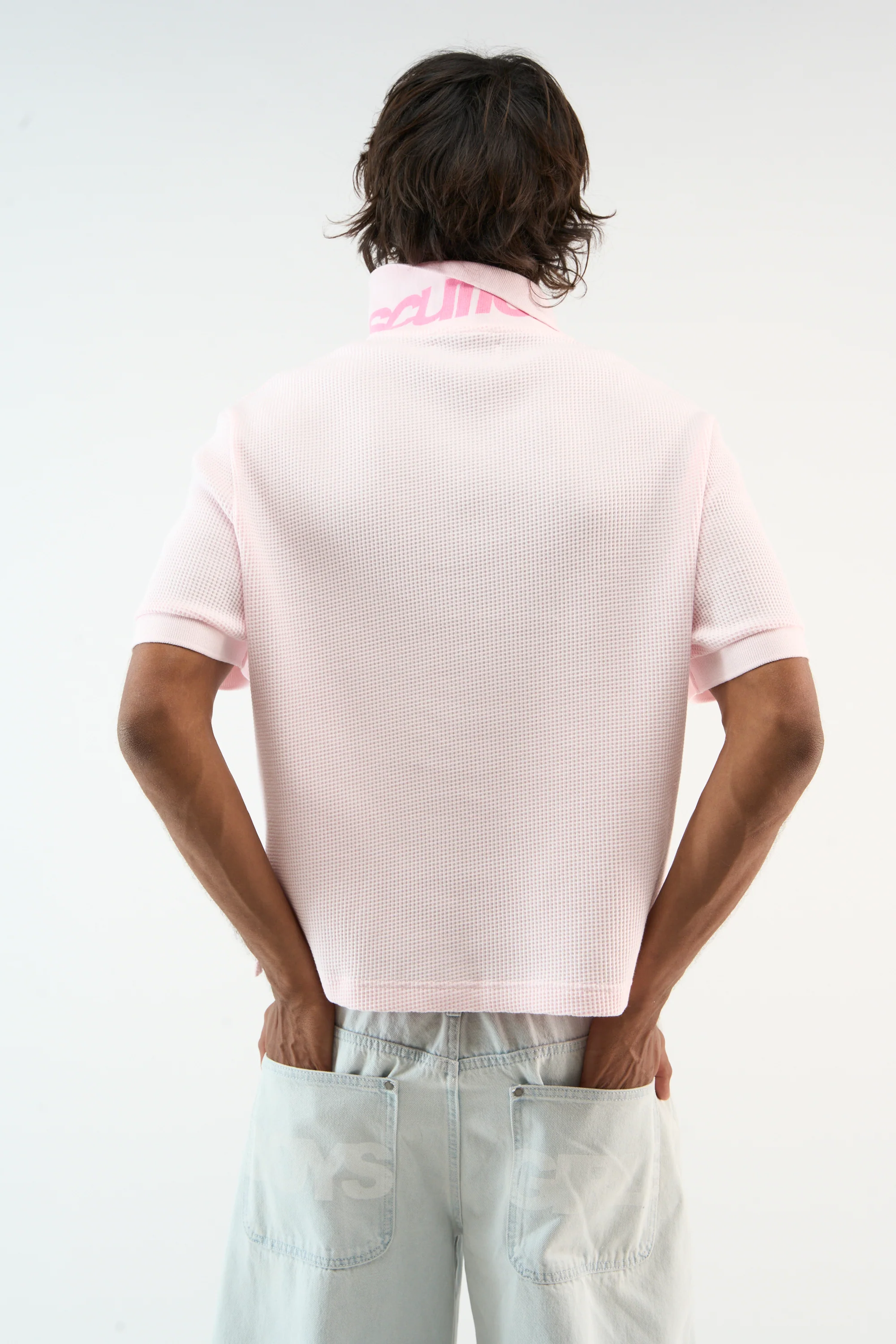 Waffle Pink Polo - Image 5