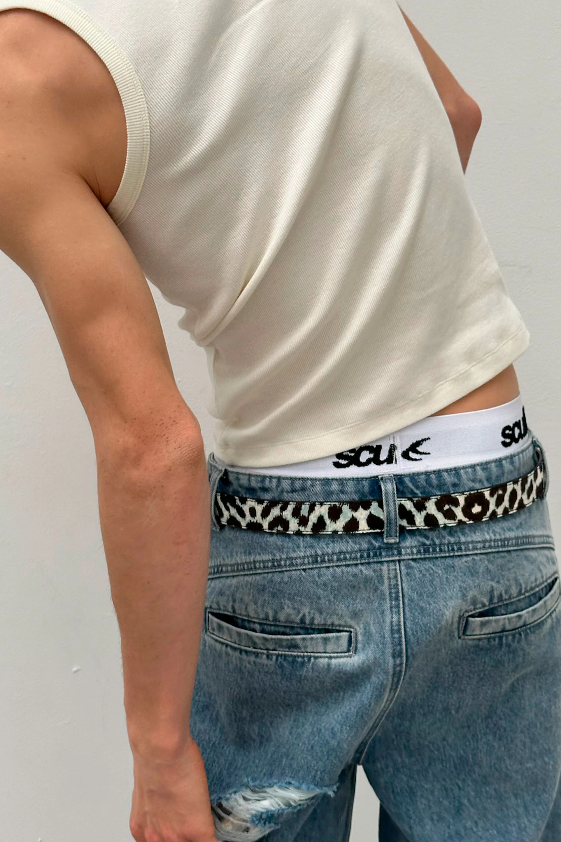 White Leopard Belt - Image 11