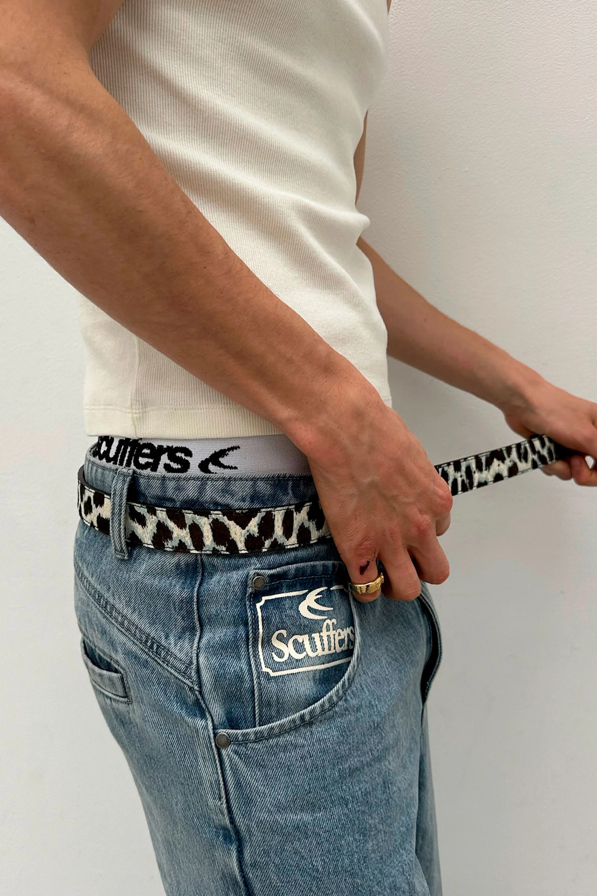 White Leopard Belt - Image 9