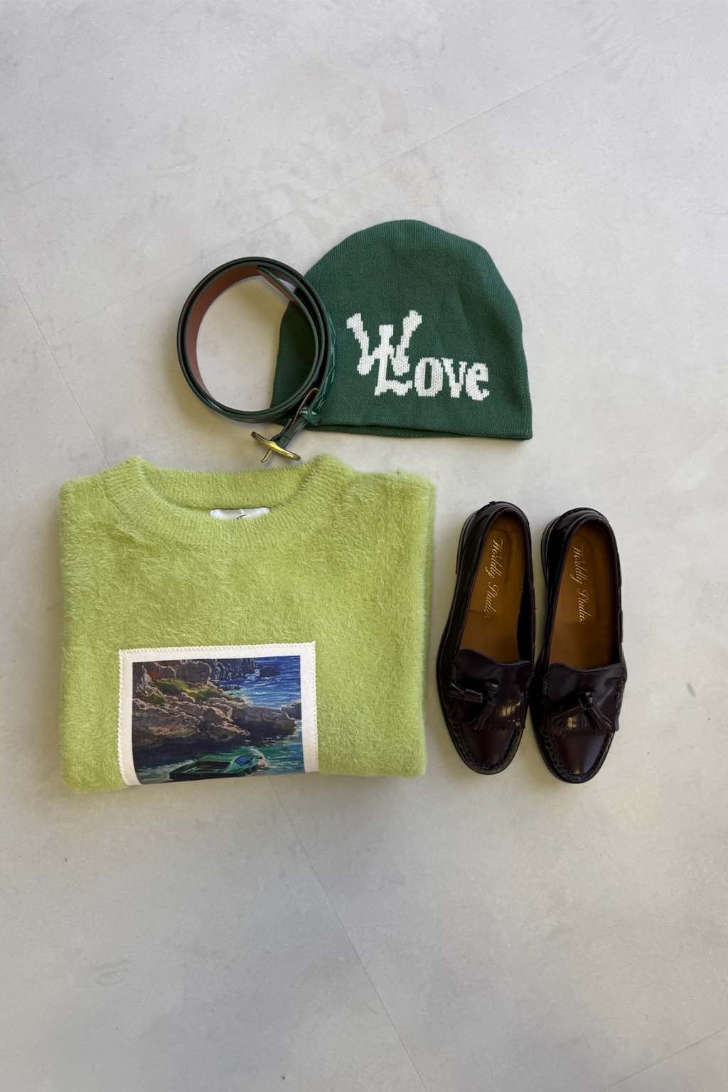 With Love Green Beanie - Image 5