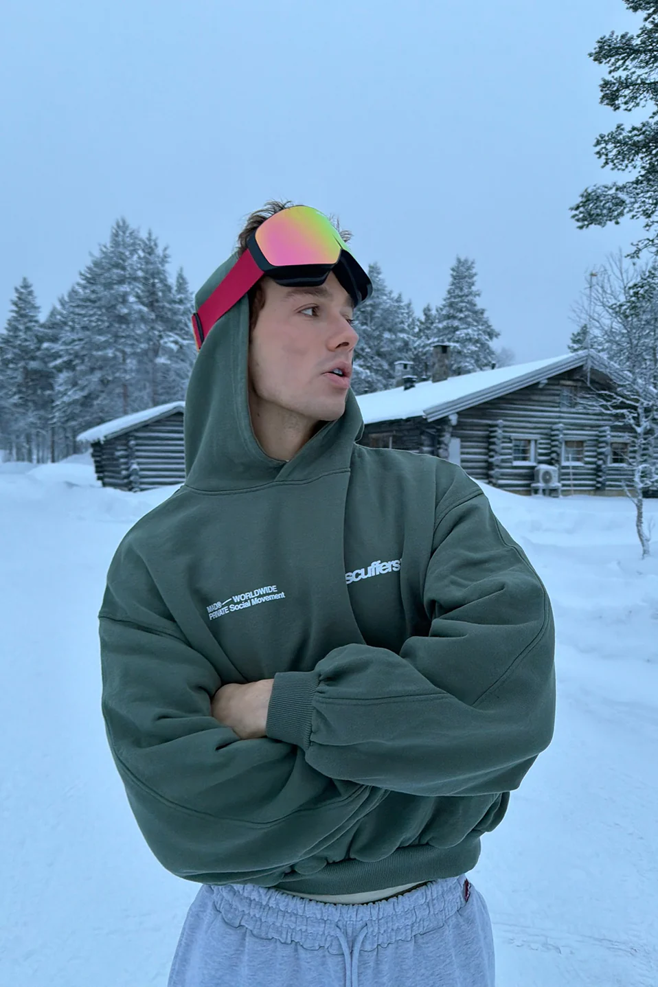 Worldwide Green Hoodie - Image 4