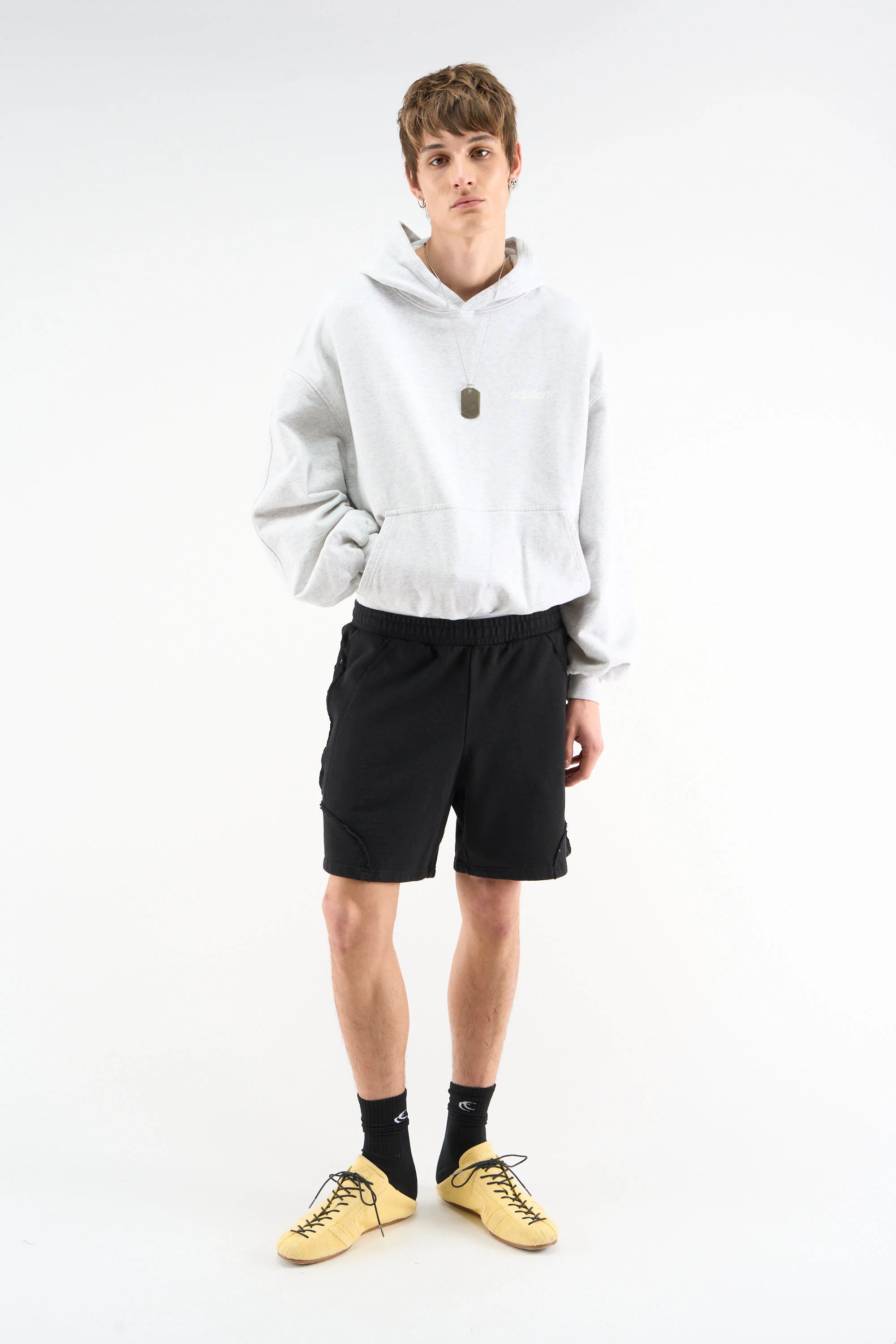 Worldwide Grey Melange Hoodie - Image 2
