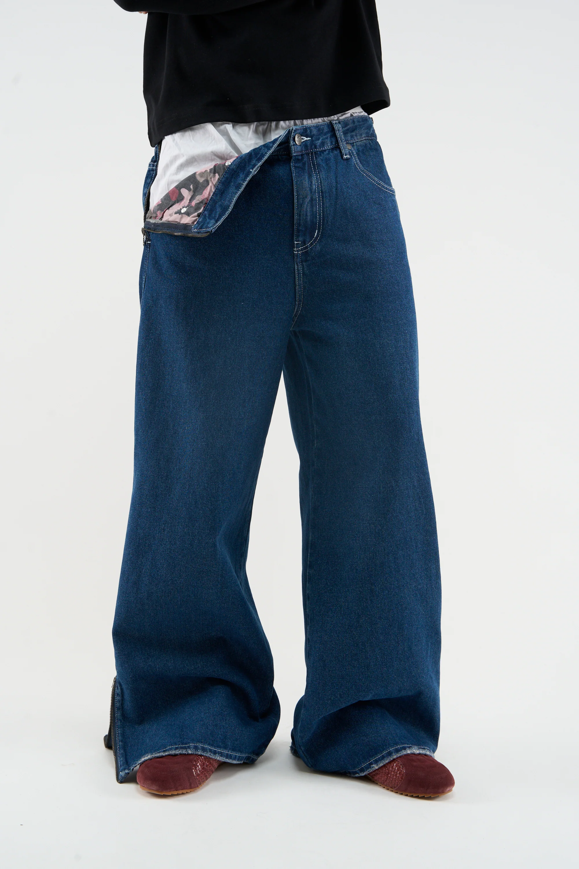 Zip Blue Pants - Image 2